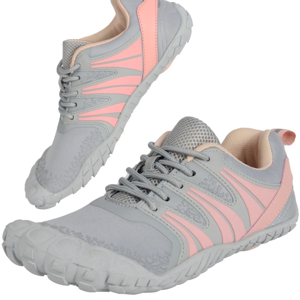 💥 ORANGINER WOMEN MINIMALIST BAREFOOT SILVER PINK SHOES SZ 9.5 (40) TRAIL RUN